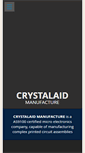 Mobile Screenshot of crystalaidmanufacture.com.au