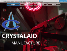 Tablet Screenshot of crystalaidmanufacture.com.au